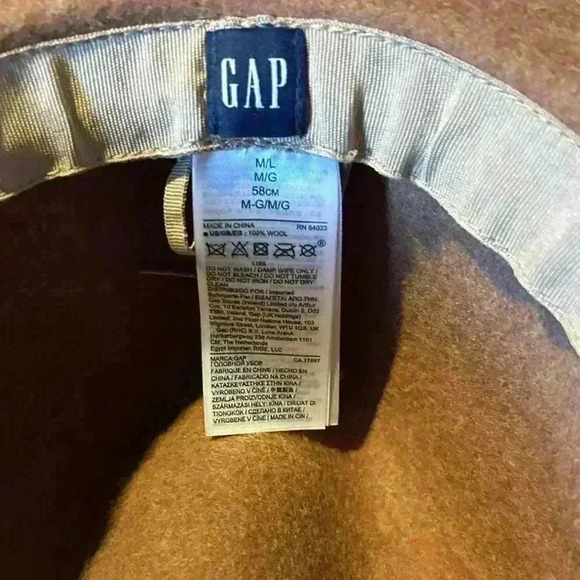 Gap 100% Wool Brown‎ Wide Brimmed Hat, Size M/L - Picture 3 of 4